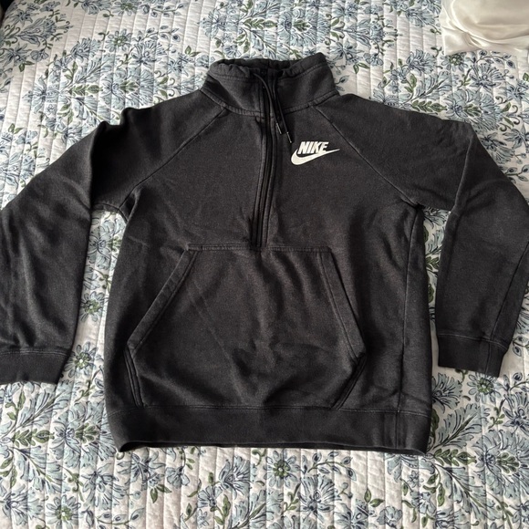 Nike Men's Gray Zip-Up Sweater - Picture 1 of 3